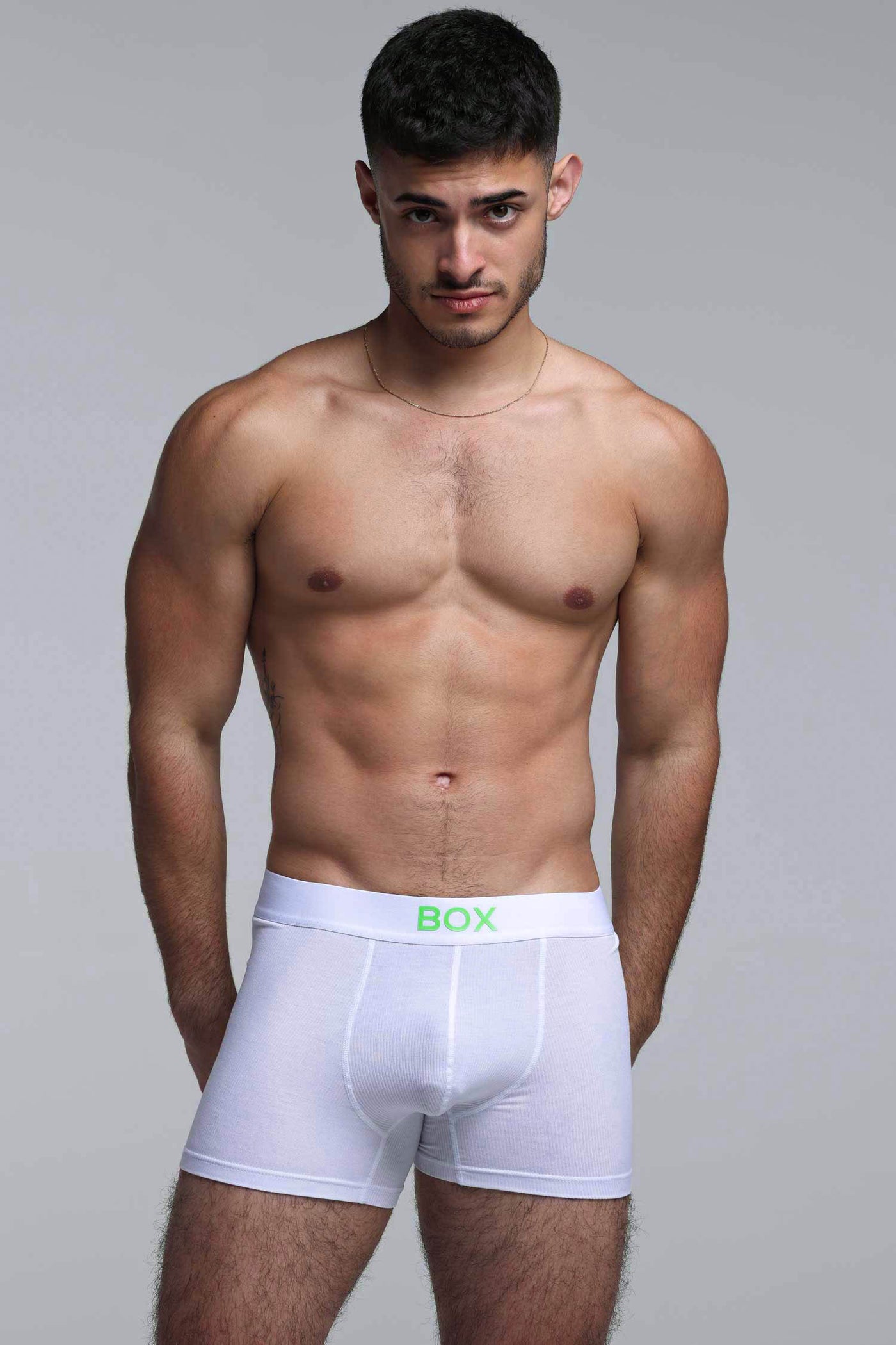 Colour Pop Boxers - White & Green