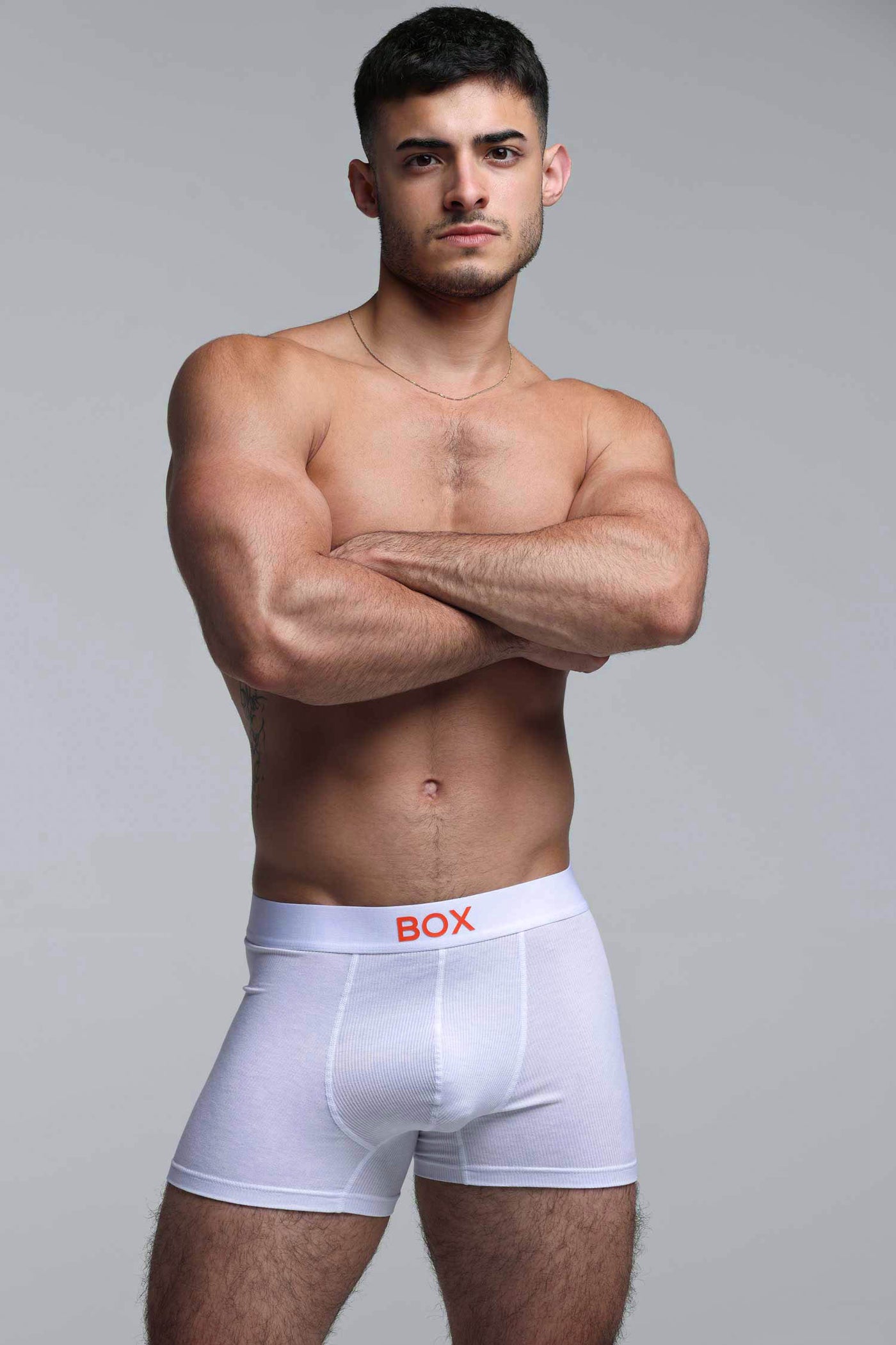 Colour Pop Boxers - White & Orange
