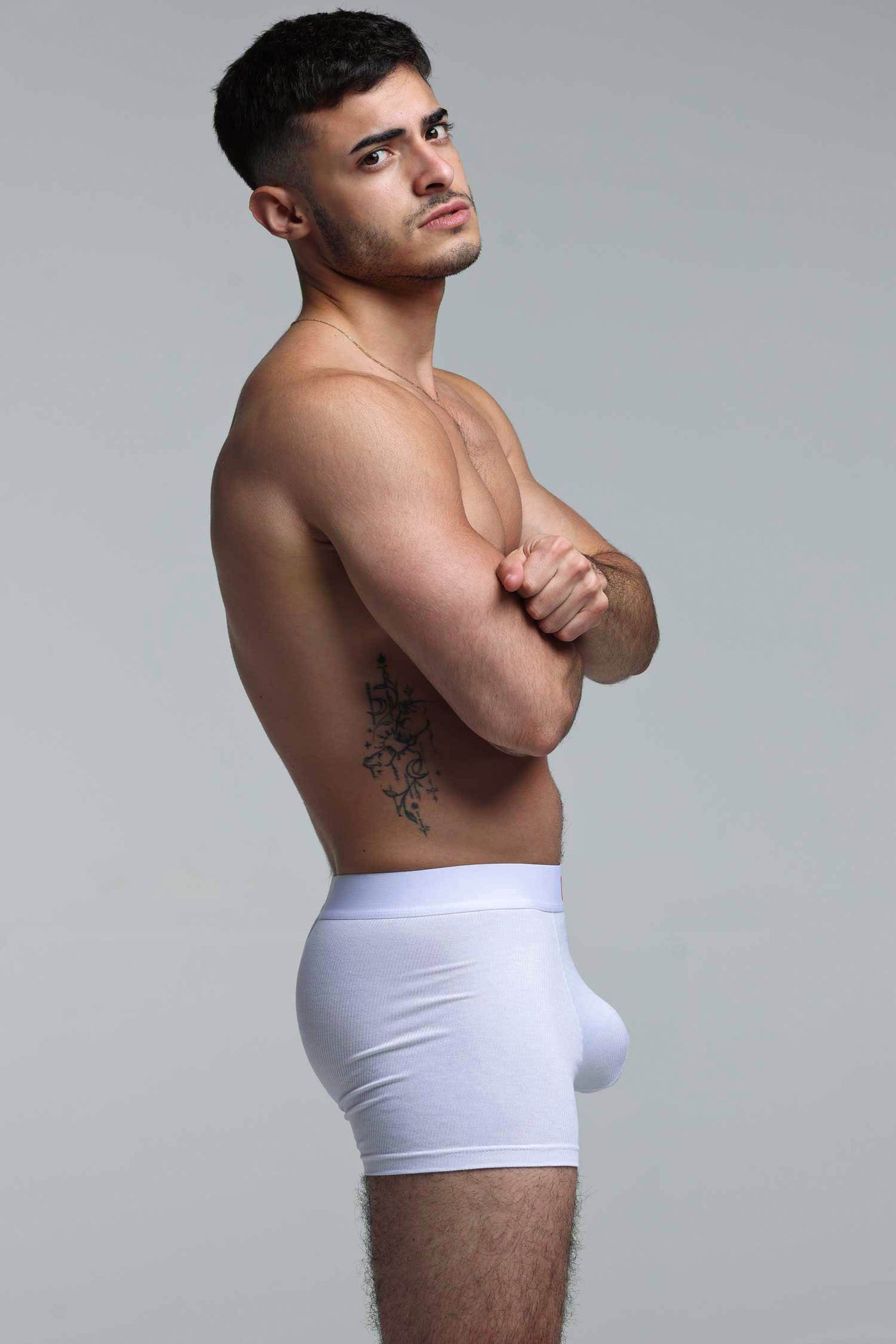 Colour Pop Boxers - White & Orange