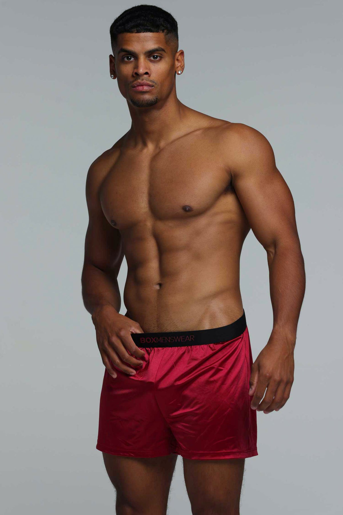 Stained Boxers Satin Boxers - Rouge Desire – Box Menswear