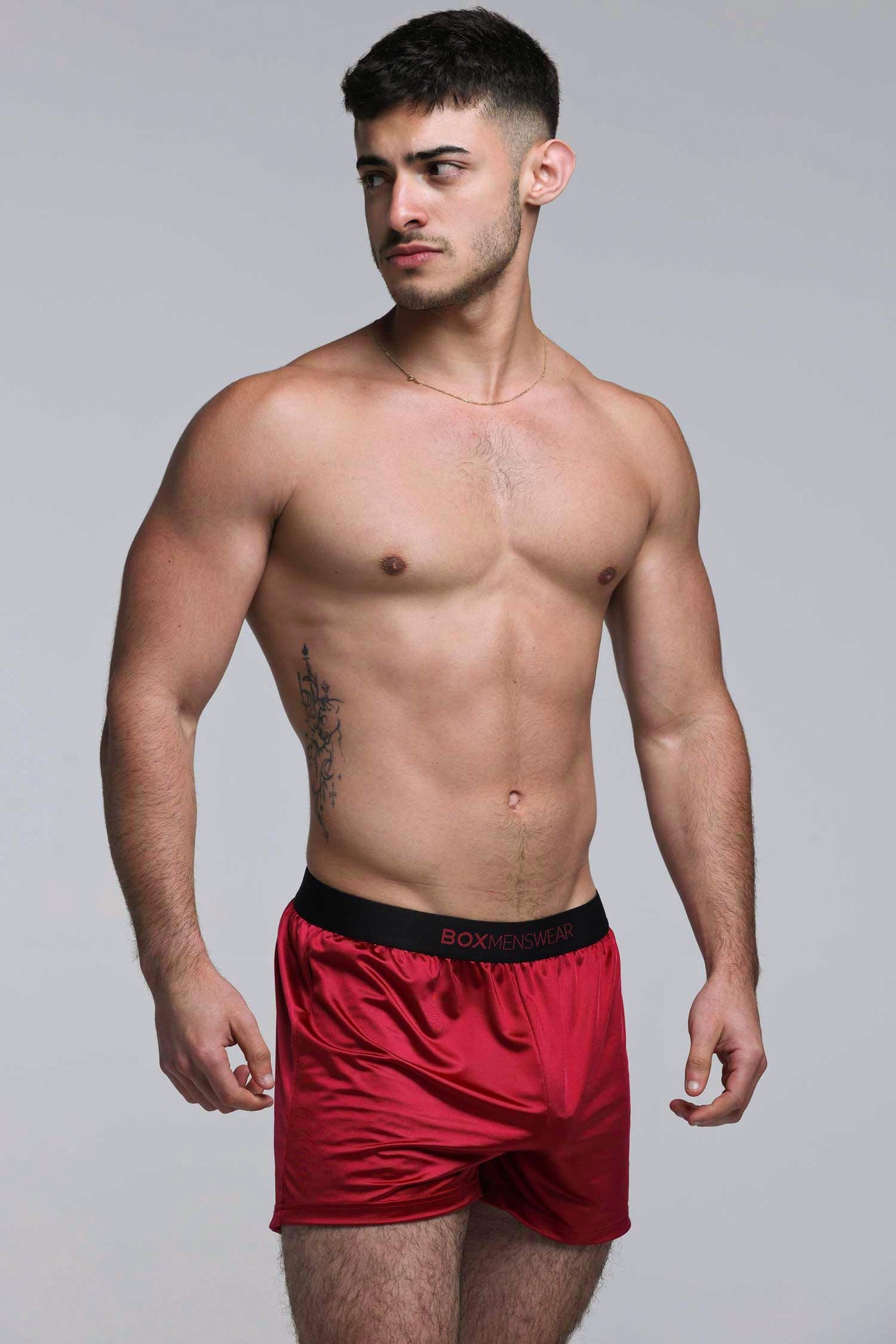 Stained Boxers Satin Boxers - Rouge Desire – Box Menswear