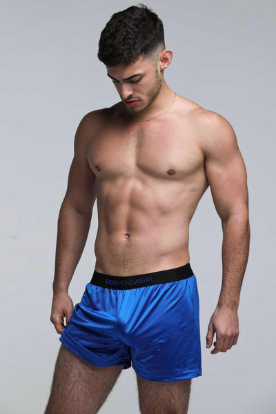 Satin Boxers - Midnight Navy