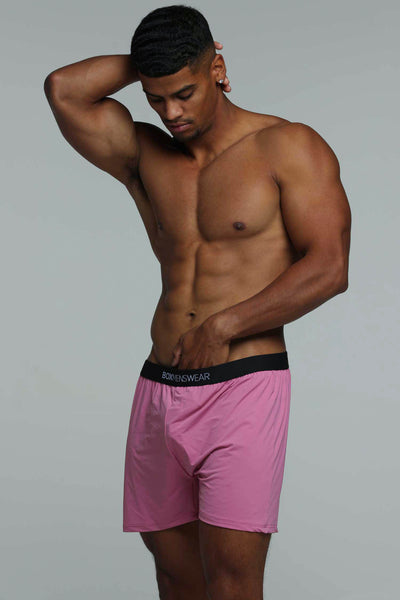 Silky Seamless Lounge Shorts - Sunset Pink