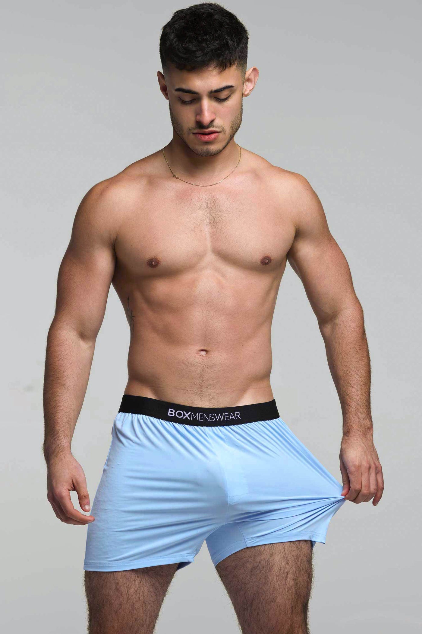 Silky Seamless Lounge Shorts - Sky Blue