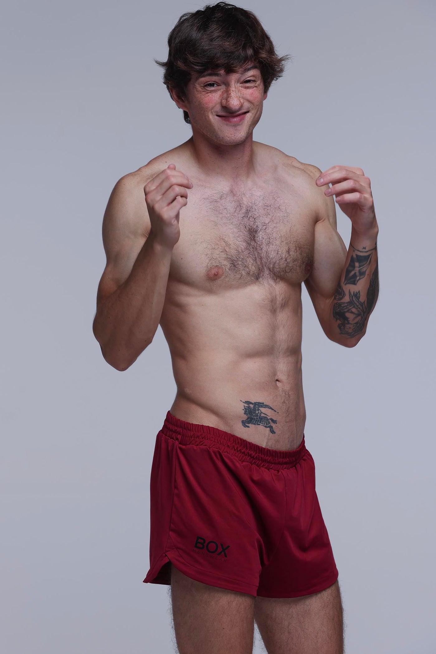 Compound Jock Shorts - Maroon