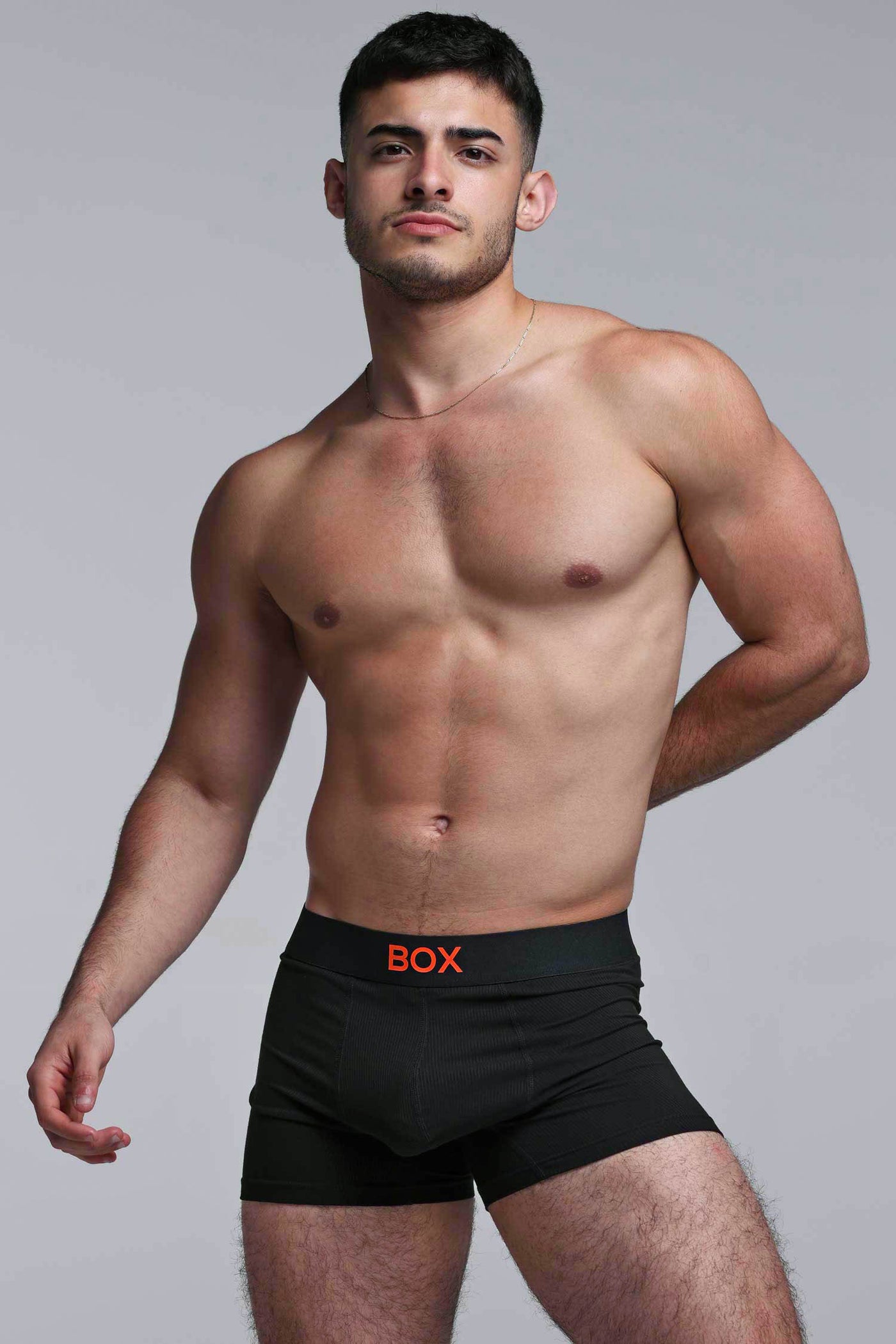 Colour Pop Boxers - Black & Orange