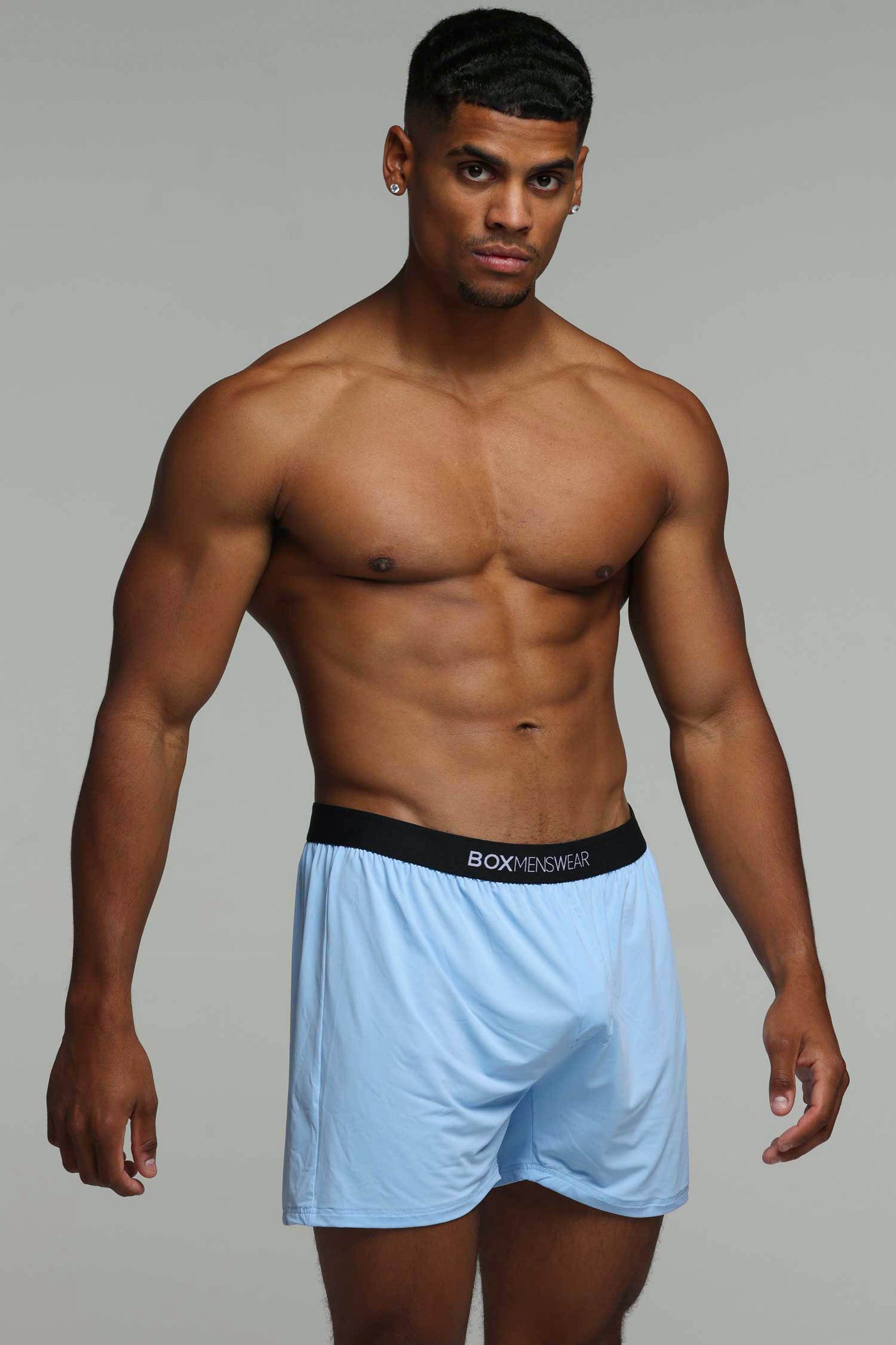 Silky Seamless Lounge Shorts - Sky Blue
