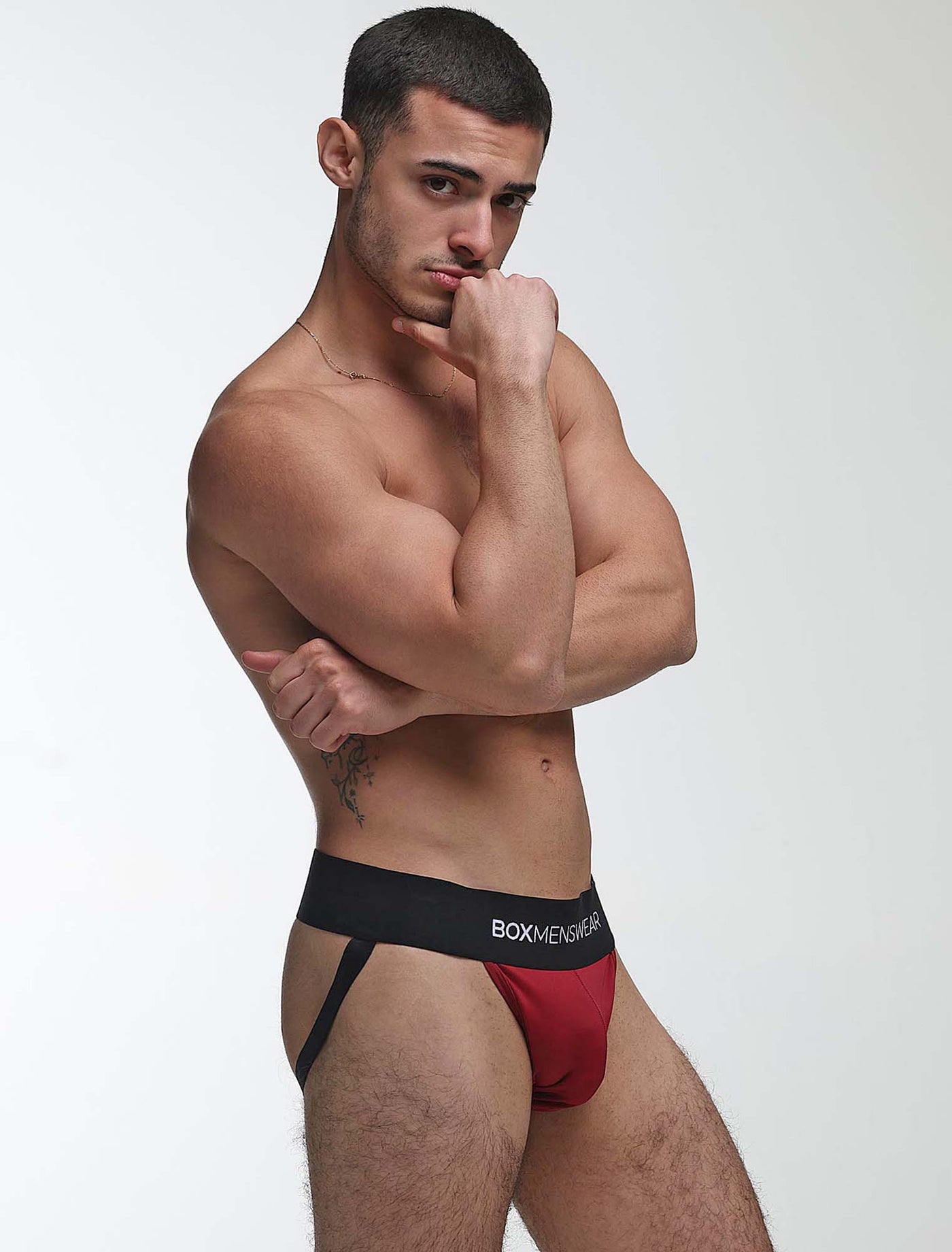 Deep Support Jockstrap - Burgundy