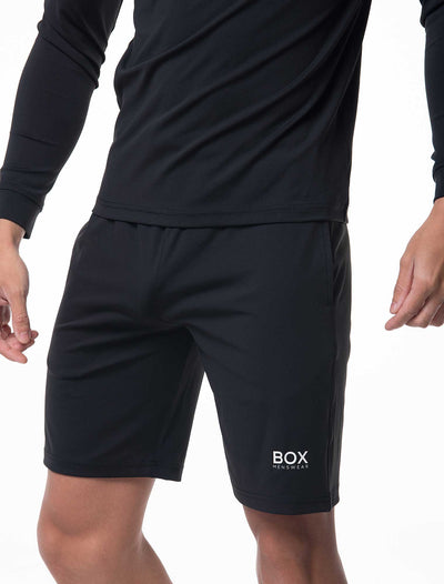 Active Panelled Sports Shorts - Black