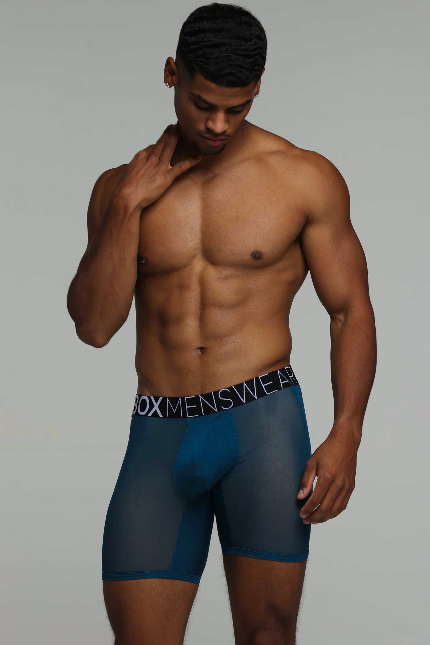 King Fit Mesh Panel - Transparent Crotch: Legion Blue