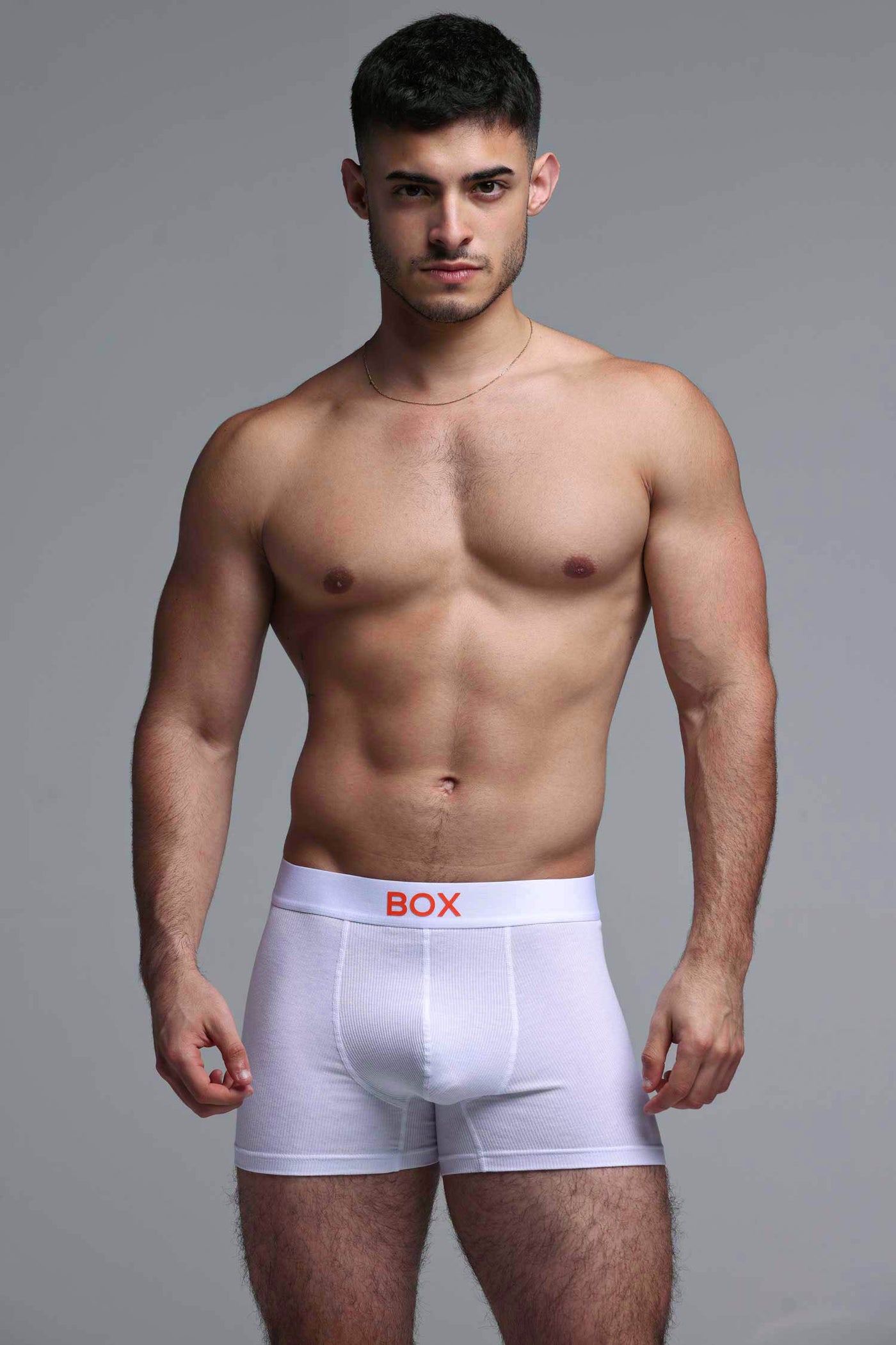 Colour Pop Boxers - White & Orange