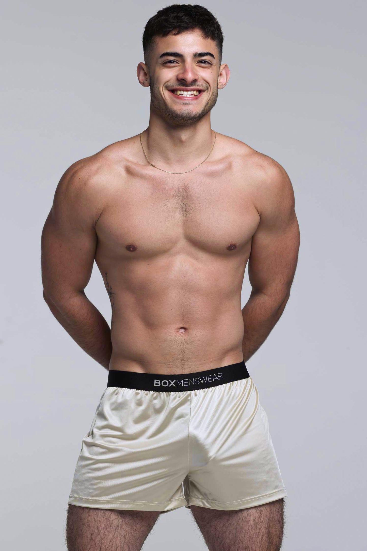 Satin Boxers - Sultry Champagne - boxmenswear - {{variant_title}}