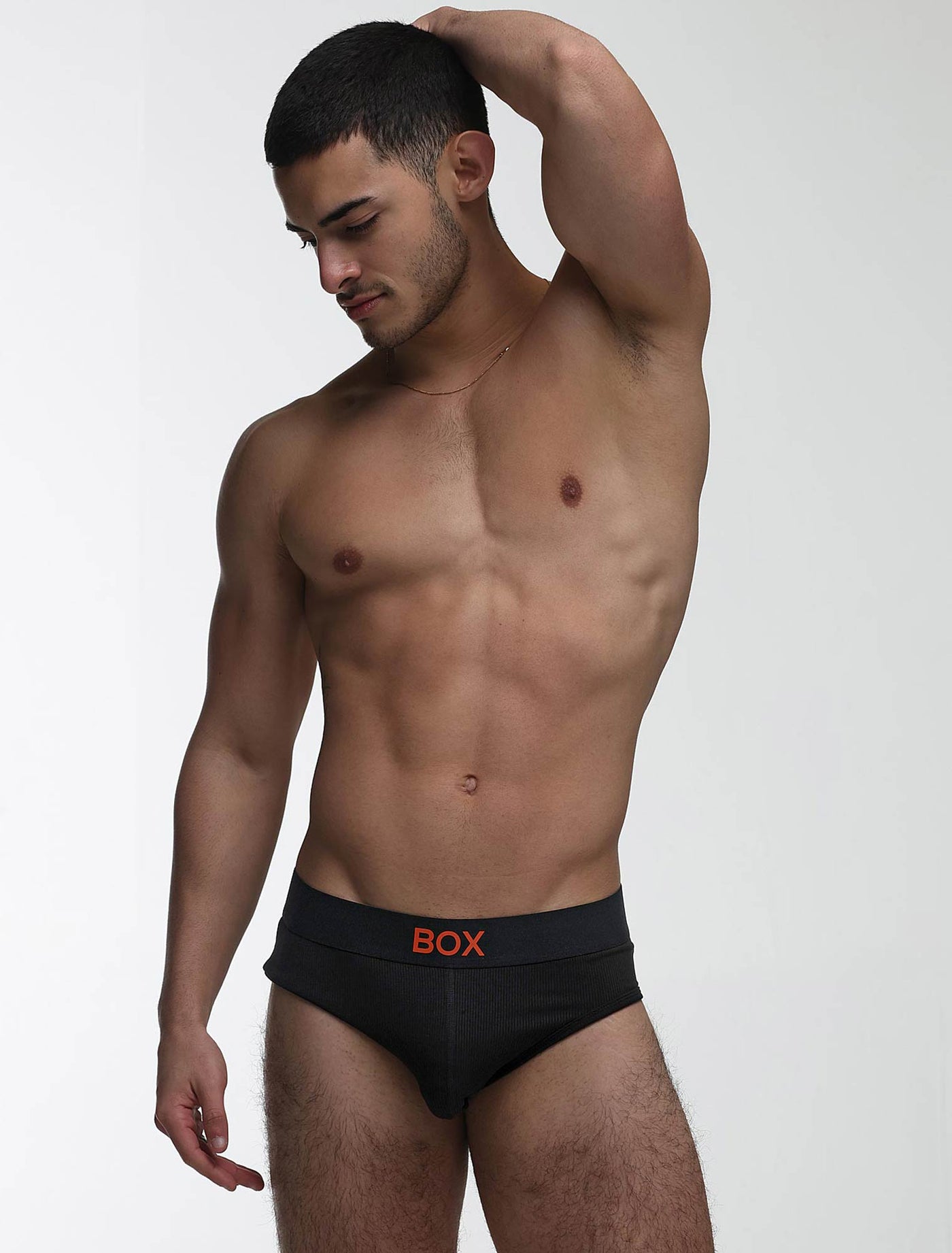Colour Pop Briefs - Black & Orange