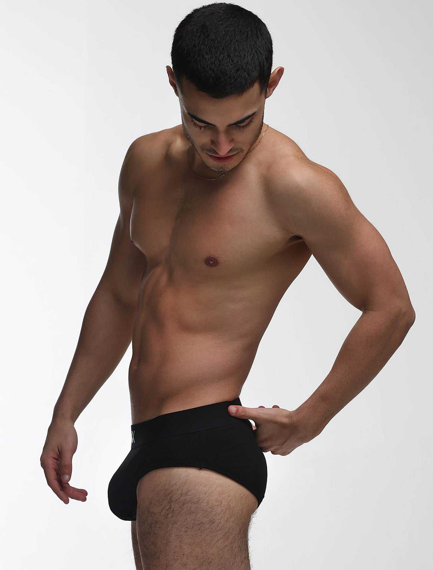 Colour Pop Briefs - Black & Green