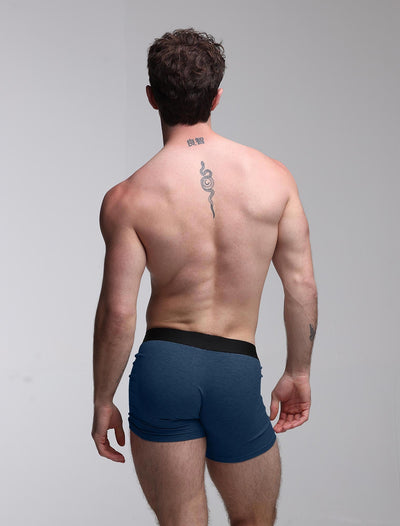 Mens Classic Ribbed Boxers - Navy - boxmenswear - {{variant_title}}