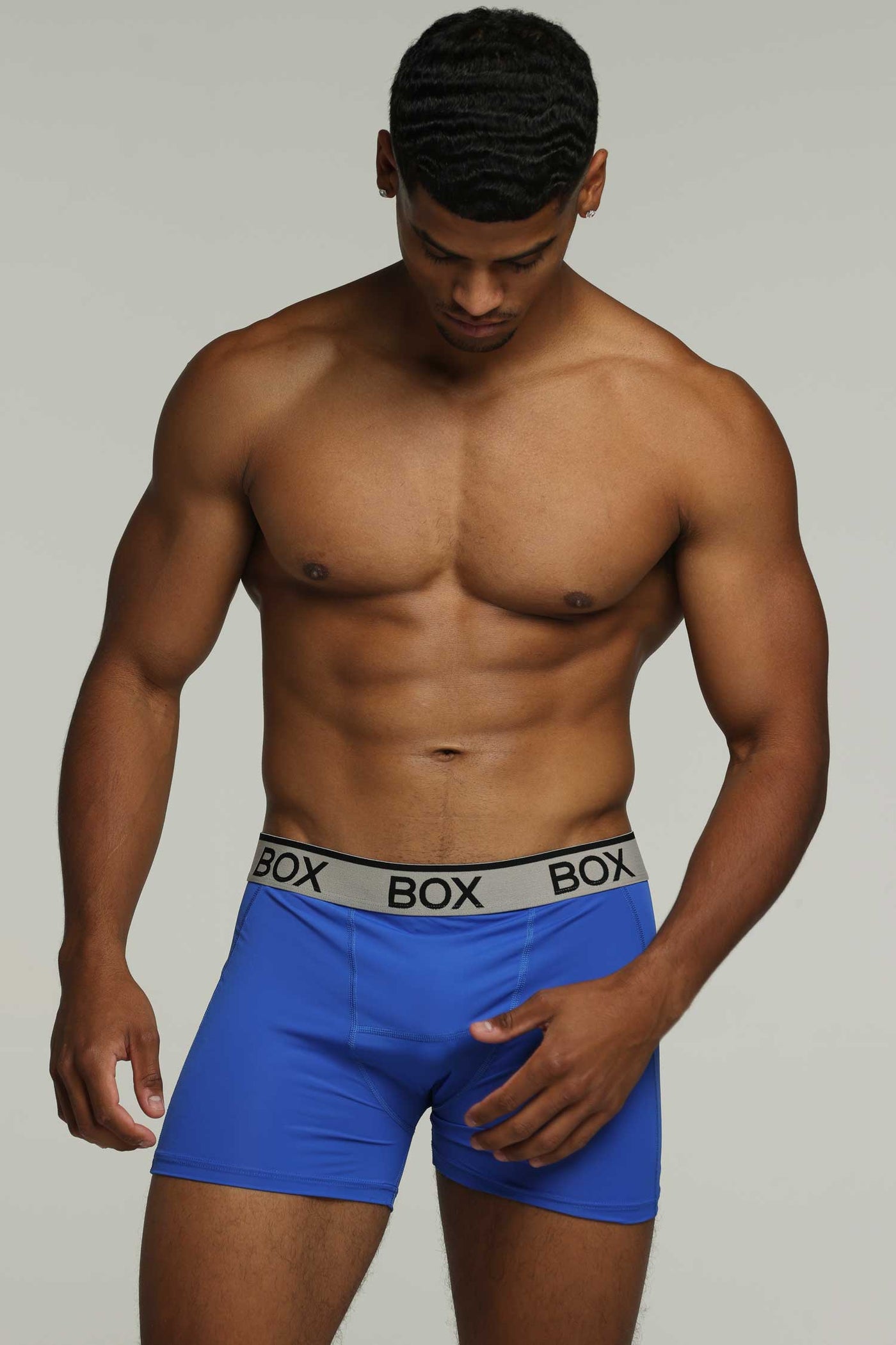 Box Menswhere Mens Sports Boxers - Turbo Blue – Box Menswear