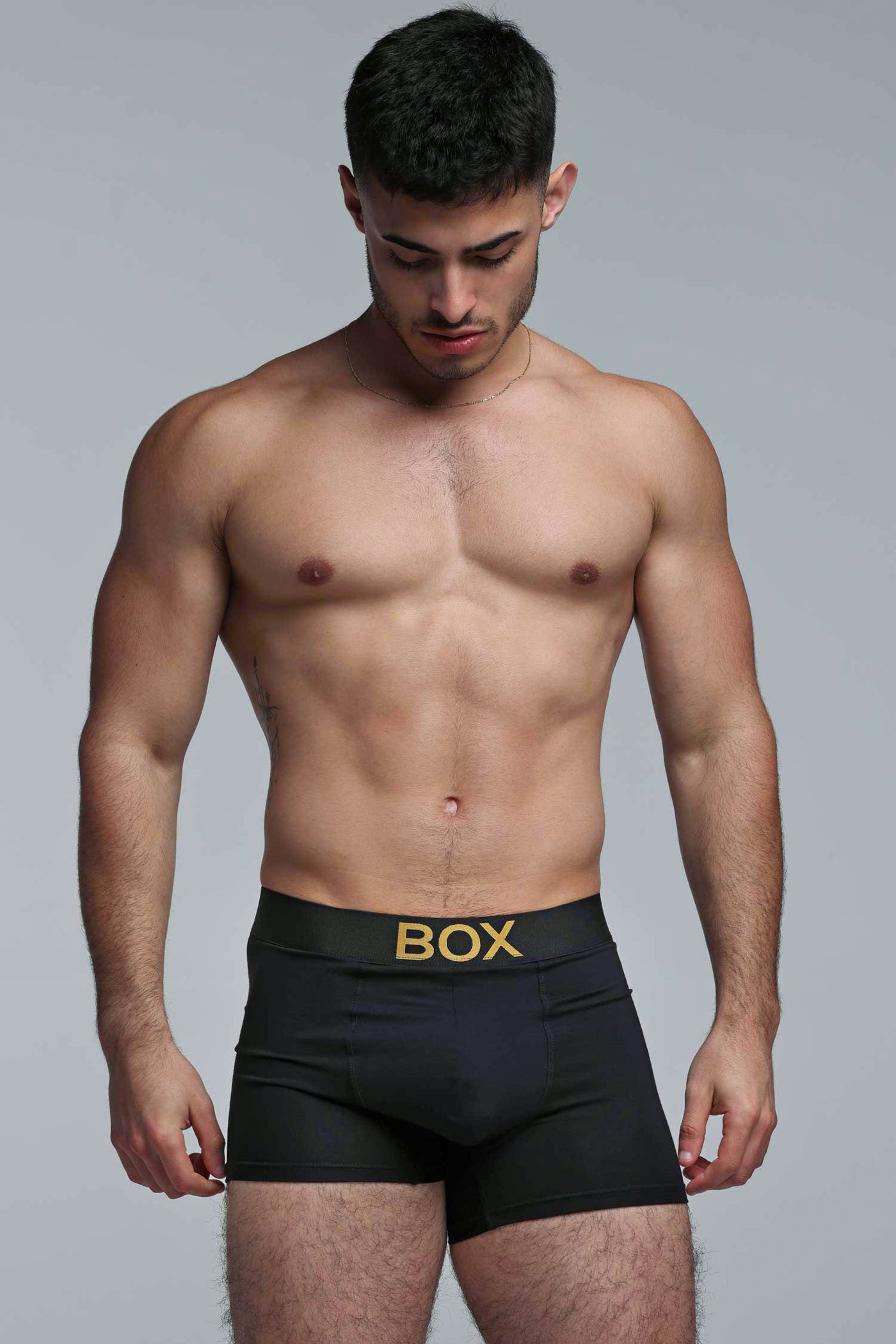 Metallic Modal Boxers - Black & Gold