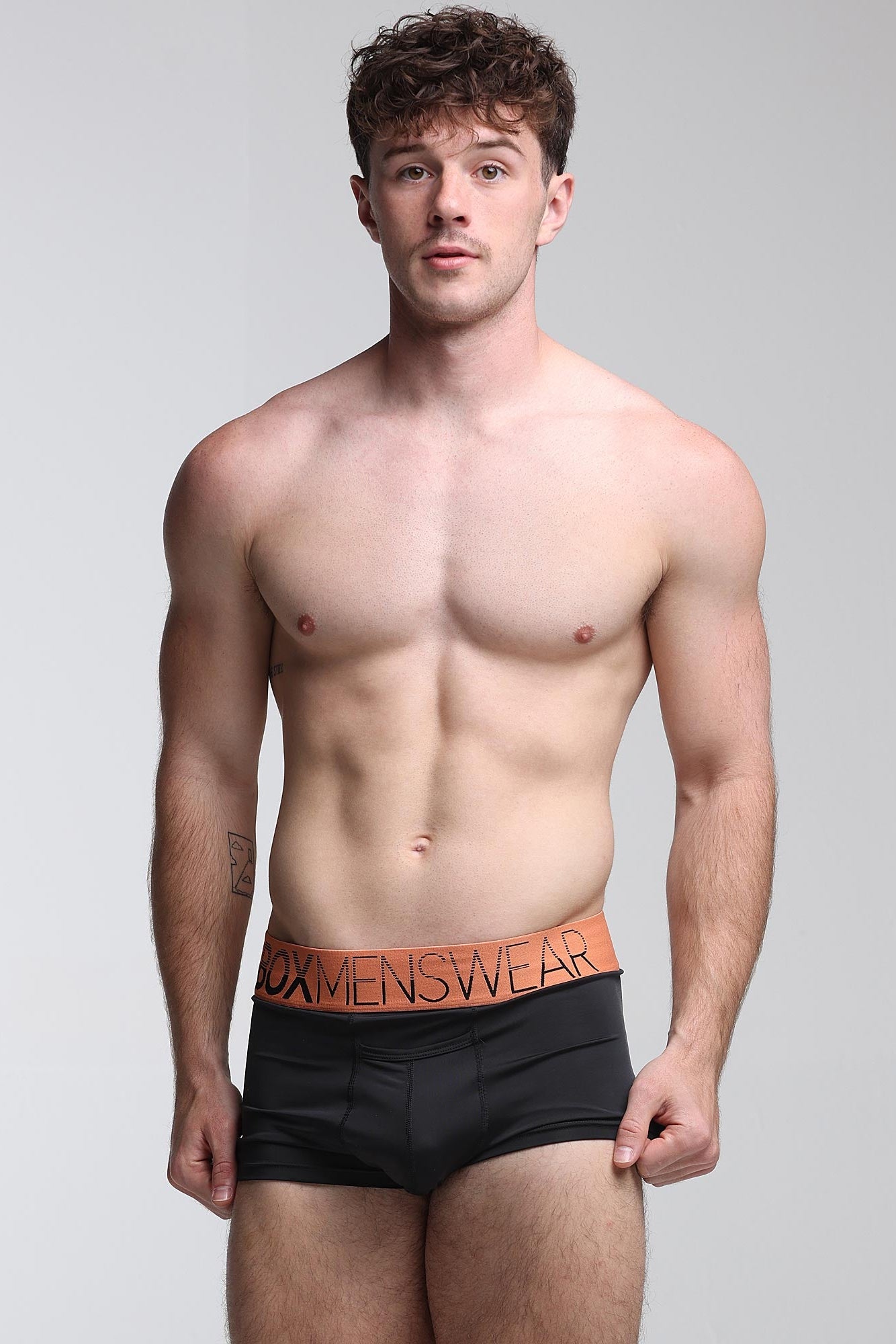 Mens Arched Keyhole Boxers - Inferno Noir - boxmenswear - {{variant_title}}
