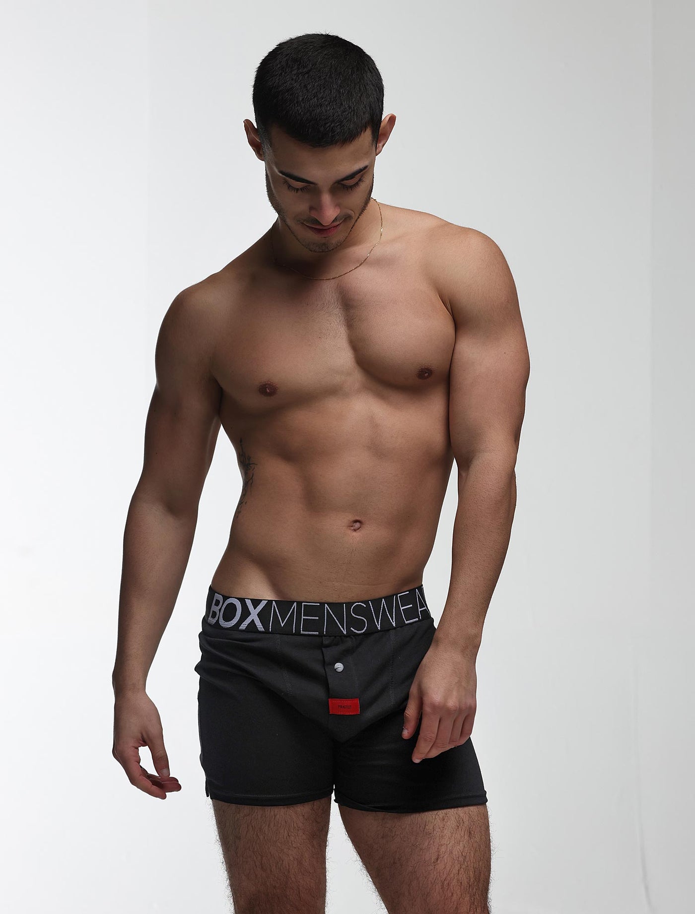 Button-up Boxers - Black Gala