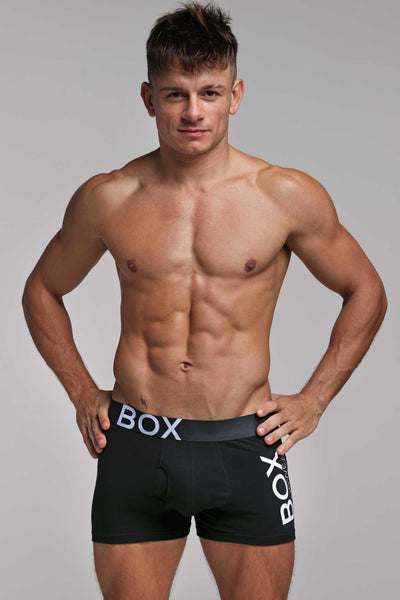 Mens Black Boxers