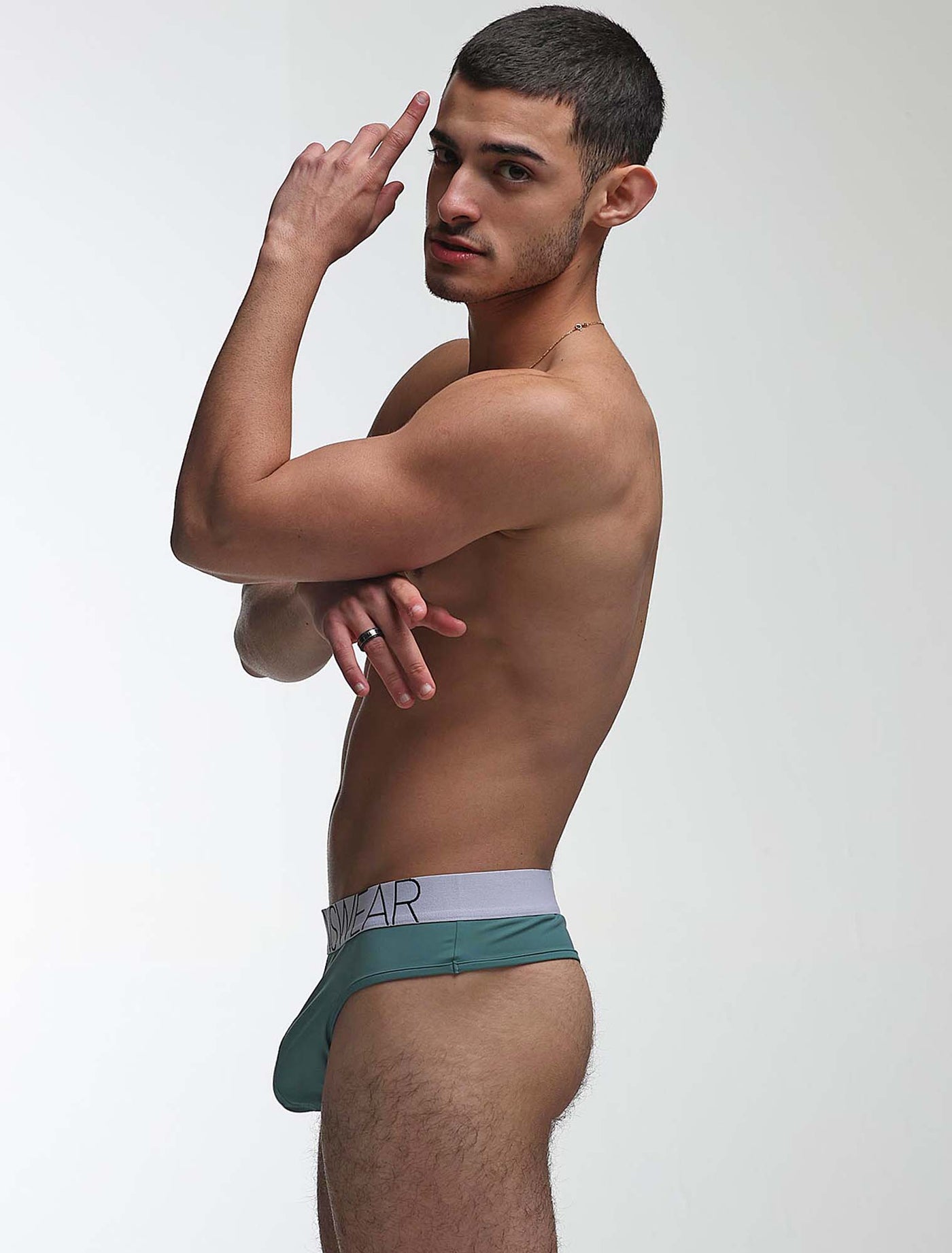 Brazilian Butt Briefs - Amazon Green