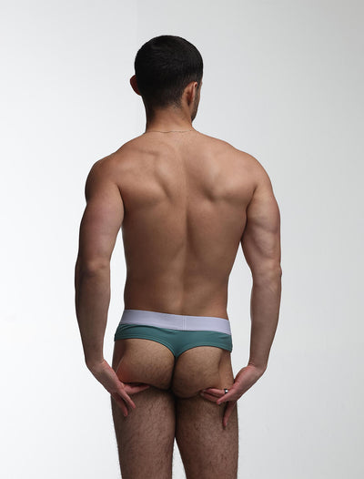 Brazilian Butt Briefs - Amazon Green
