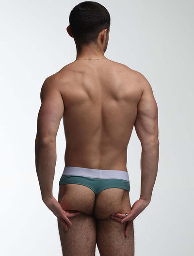 Brazilian Butt Briefs - Amazon Green
