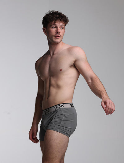 Mens Sports Boxers - Endurance Grey