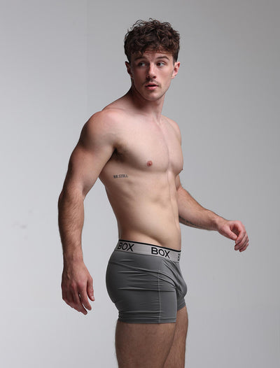 Mens Sports Boxers - Endurance Grey