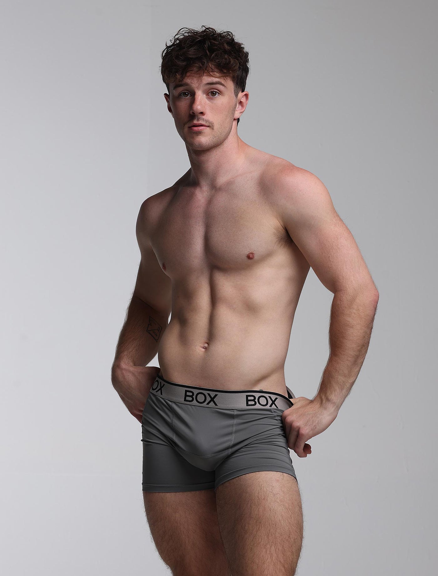 Mens Sports Boxers - Endurance Grey