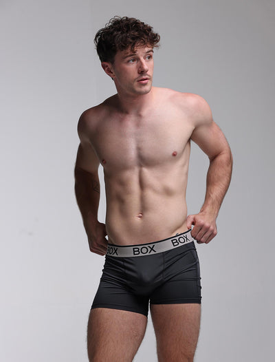 Mens Sports Boxers - Black Intensity