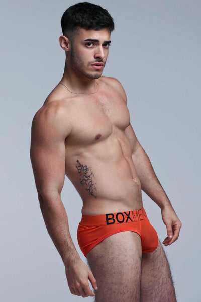 All Over Mesh Briefs - Orangeade