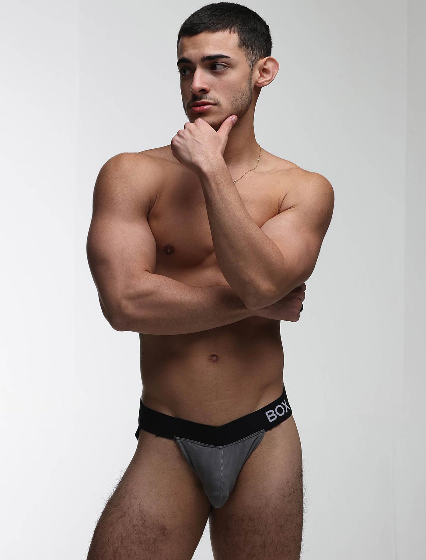 V-Shape Jockstrap - Grey Elegance