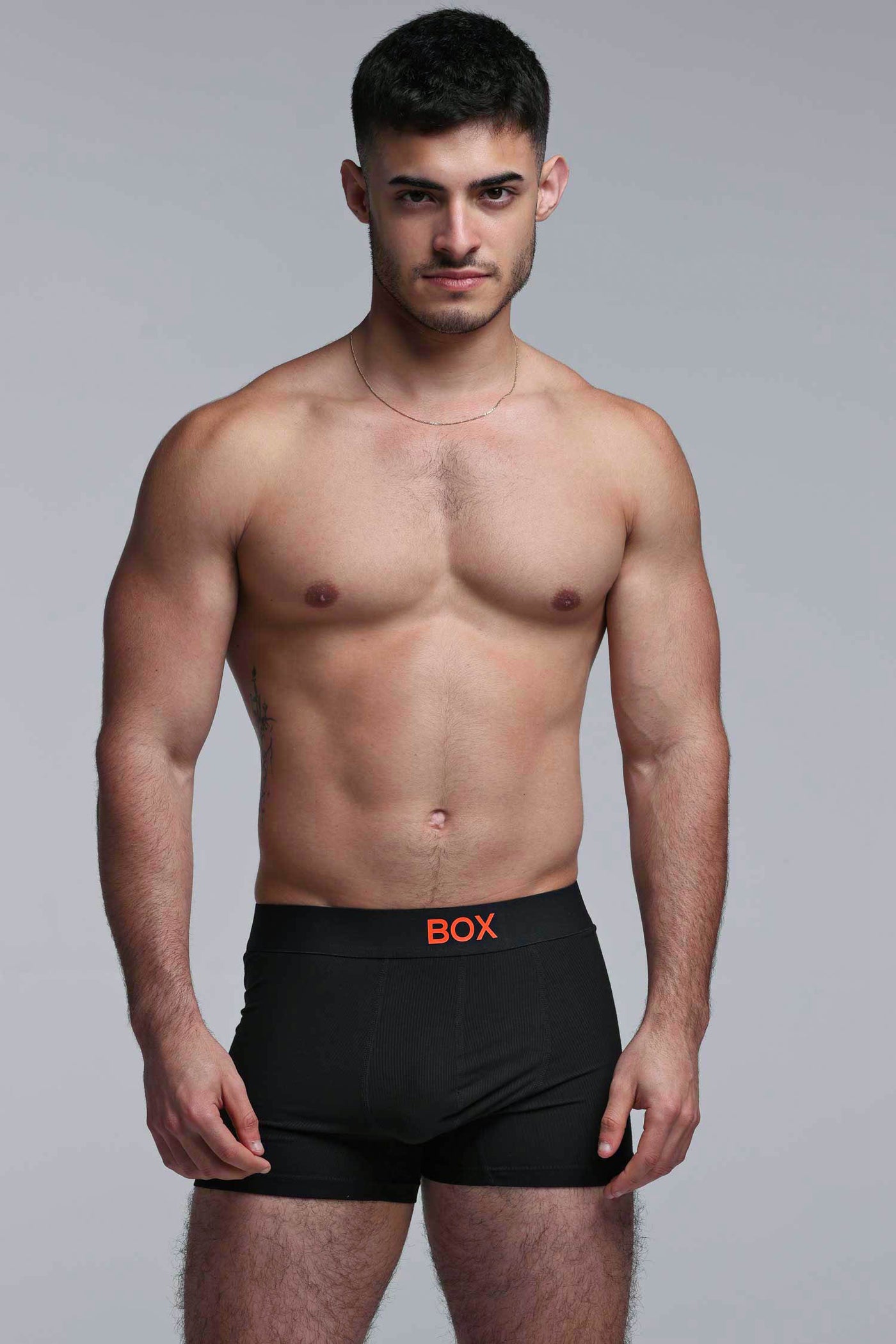Colour Pop Boxers - Black & Orange