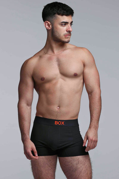 Colour Pop Boxers - Black & Orange
