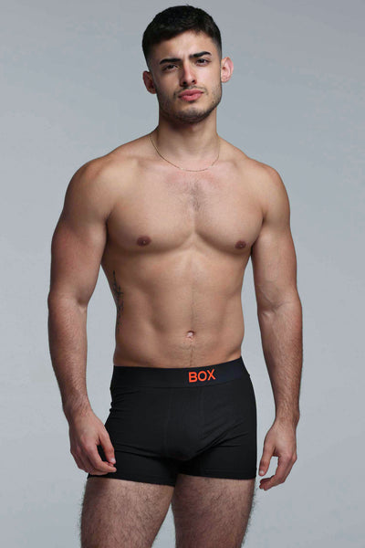 Colour Pop Boxers - Black & Orange