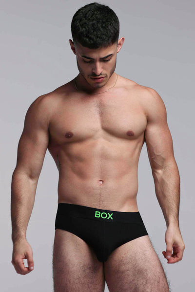 Colour Pop Briefs - Black & Green