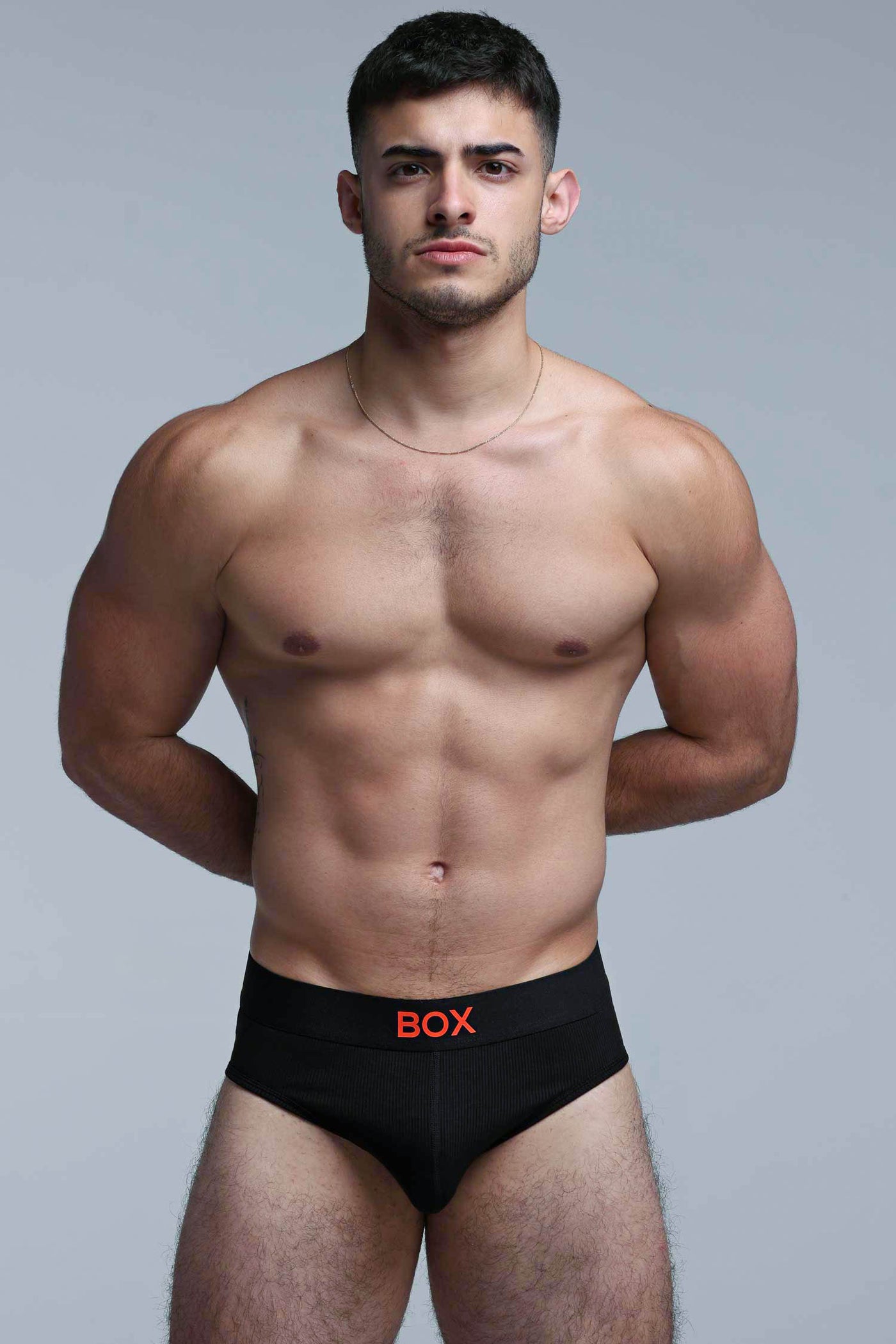 Colour Pop Briefs - Black & Orange