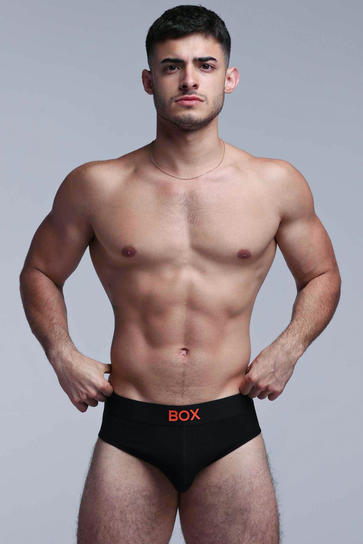 Colour Pop Briefs - Black & Orange