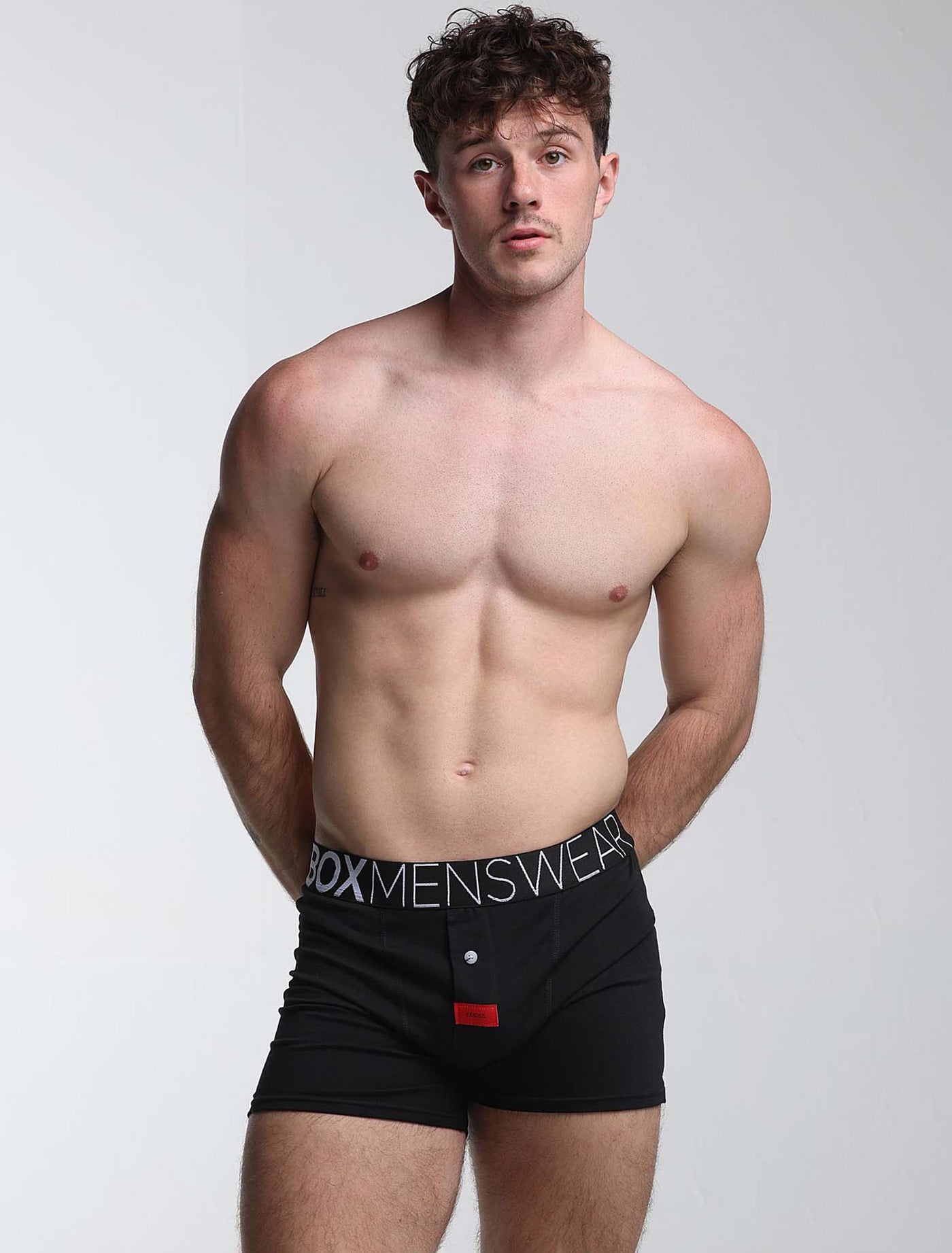 Button-up Boxers - Black Gala