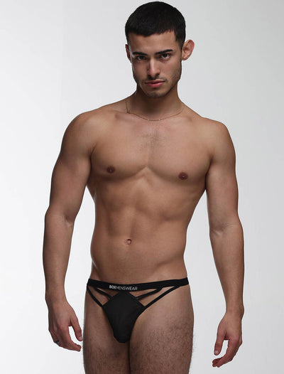 Tri-Lock G-String: Black