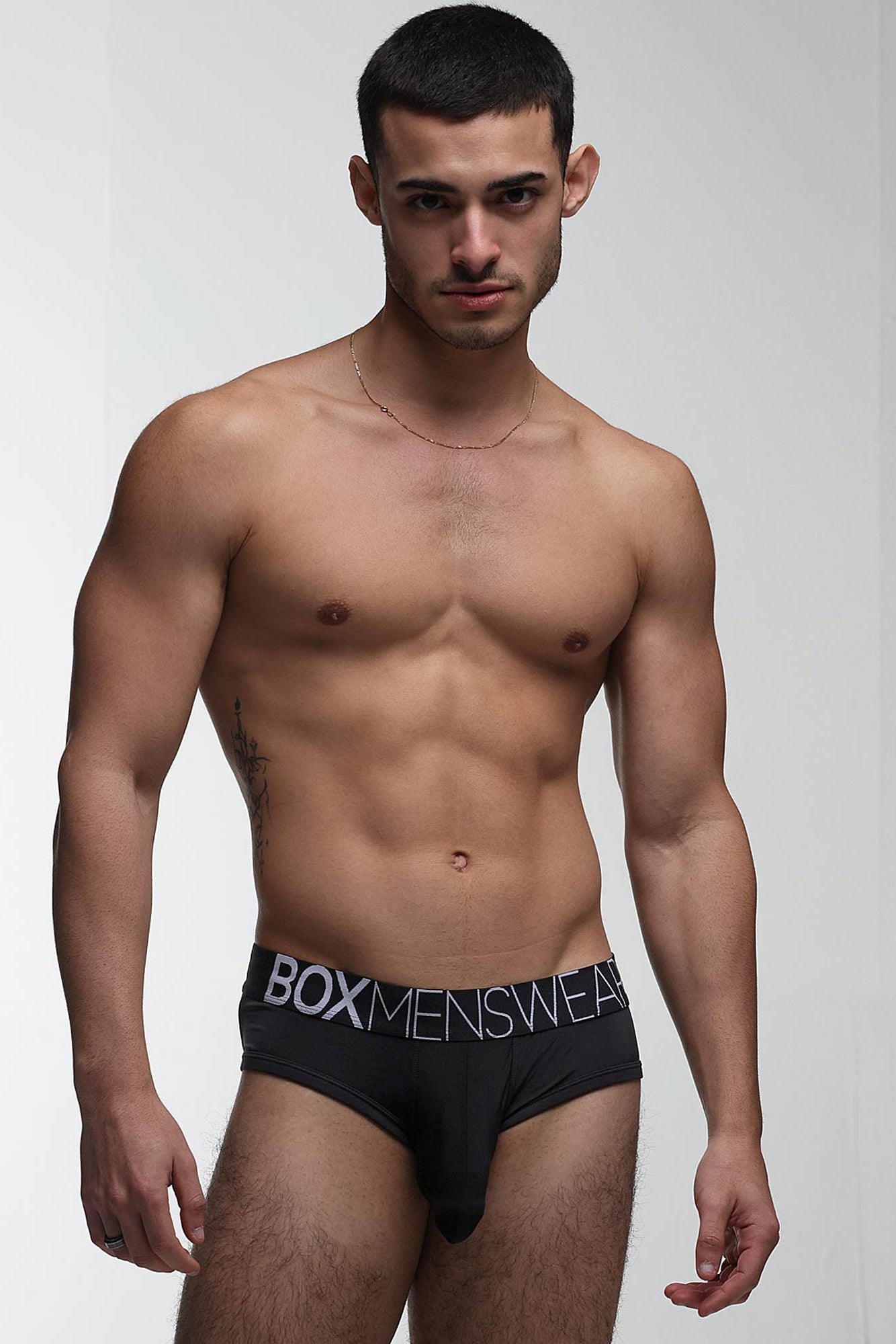Mens Hipster Trunks: Defined Crotch - Black - boxmenswear - {{variant_title}}