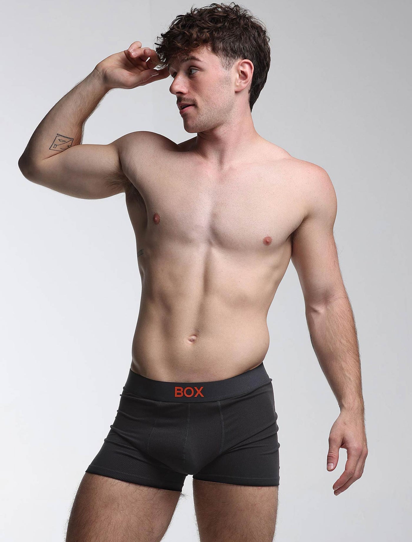 Colour Pop Boxers - Black & Orange