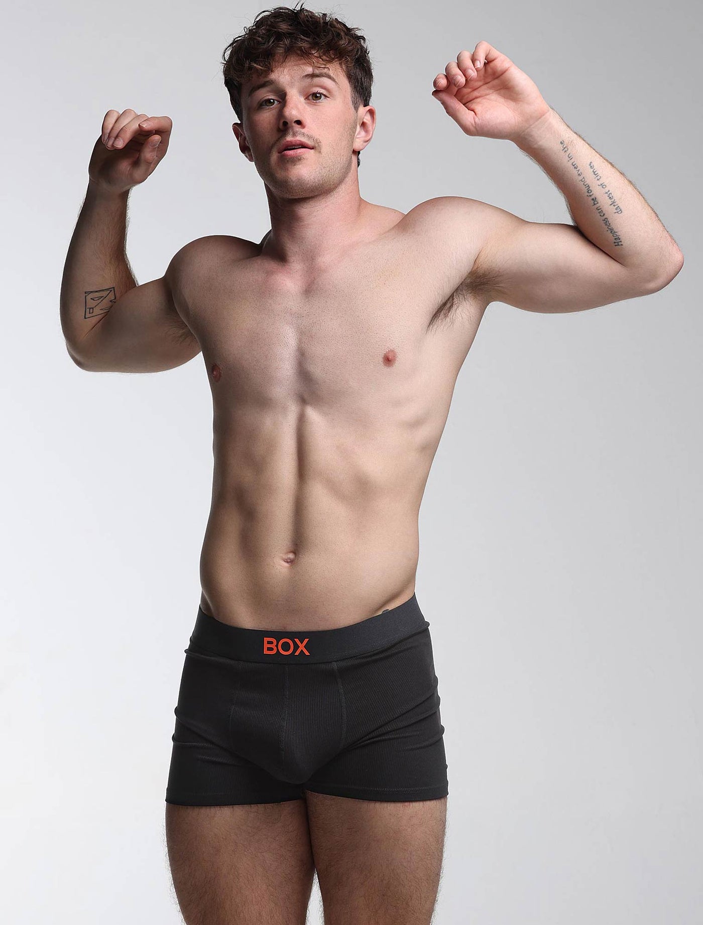 Colour Pop Boxers - Black & Orange