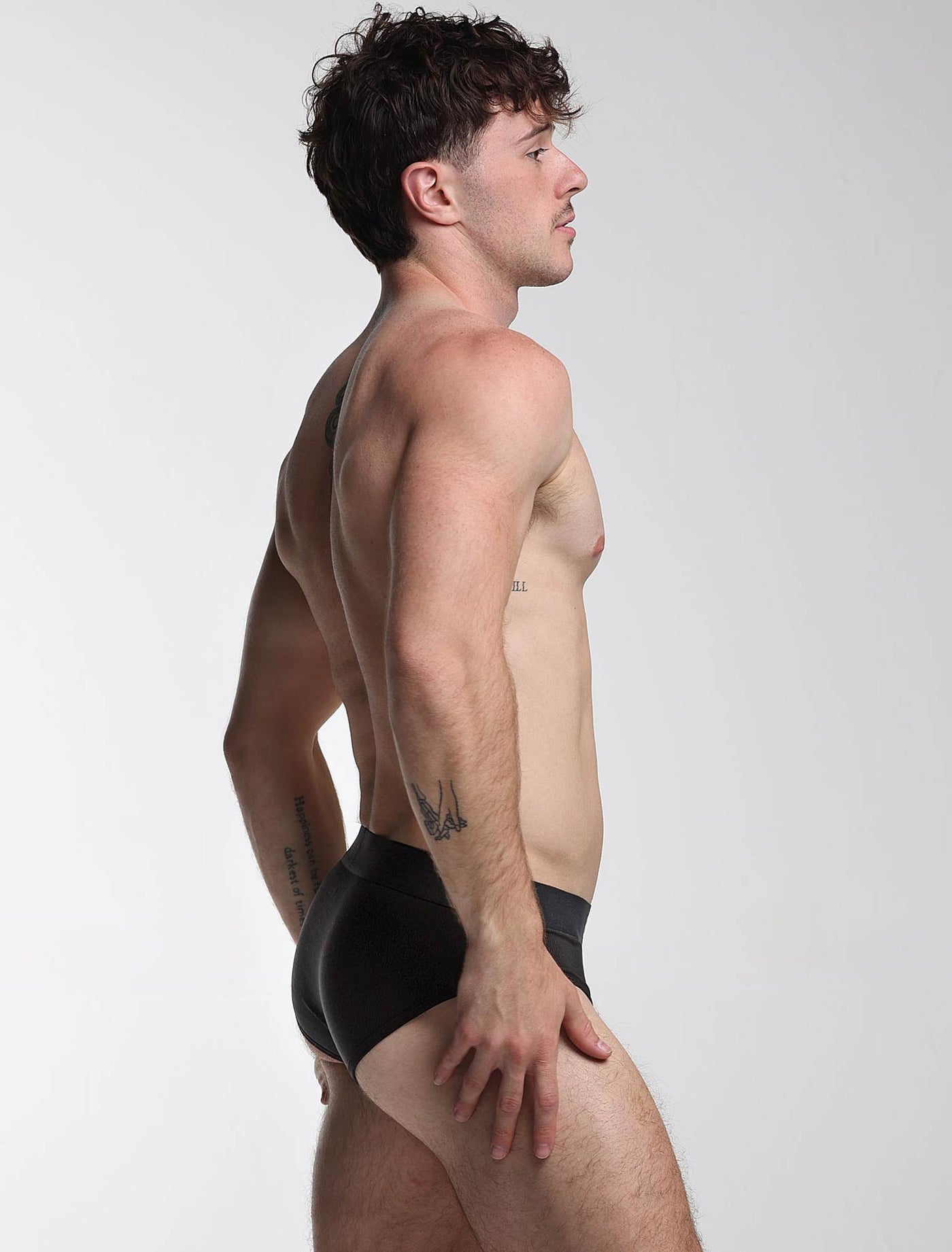 Colour Pop Briefs - Black & Orange