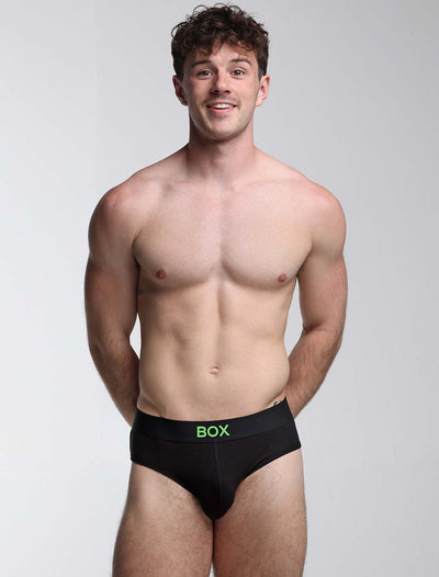 Colour Pop Briefs - Black & Green