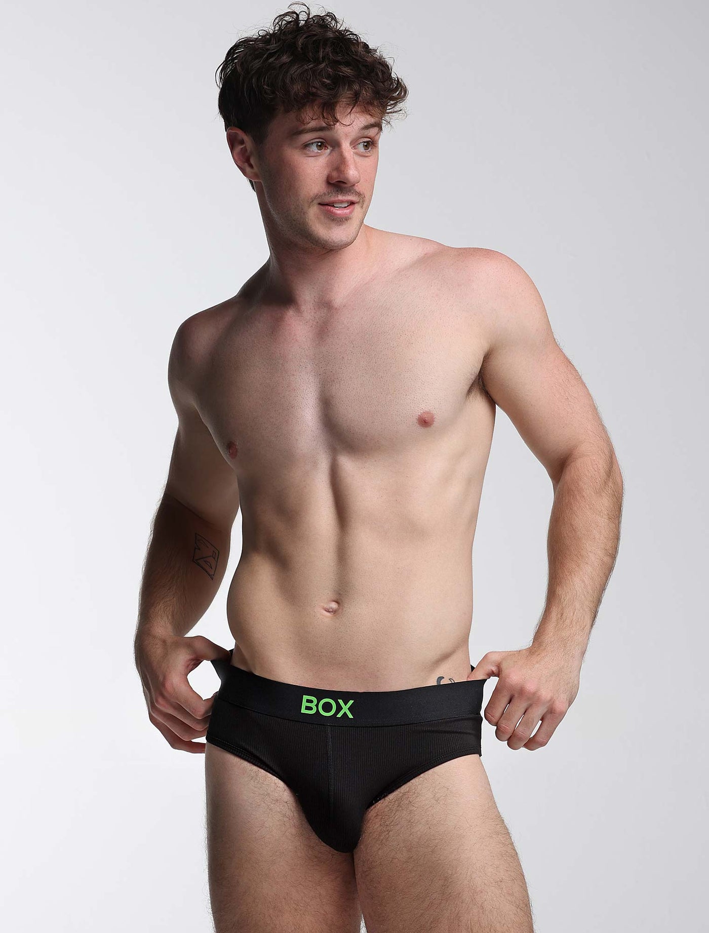 Colour Pop Briefs - Black & Green