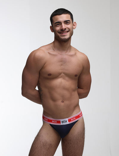 '90s Knit Jockstrap - Dallas Navy