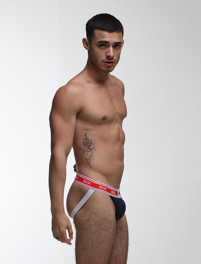 '90s Knit Jockstrap - Dallas Navy