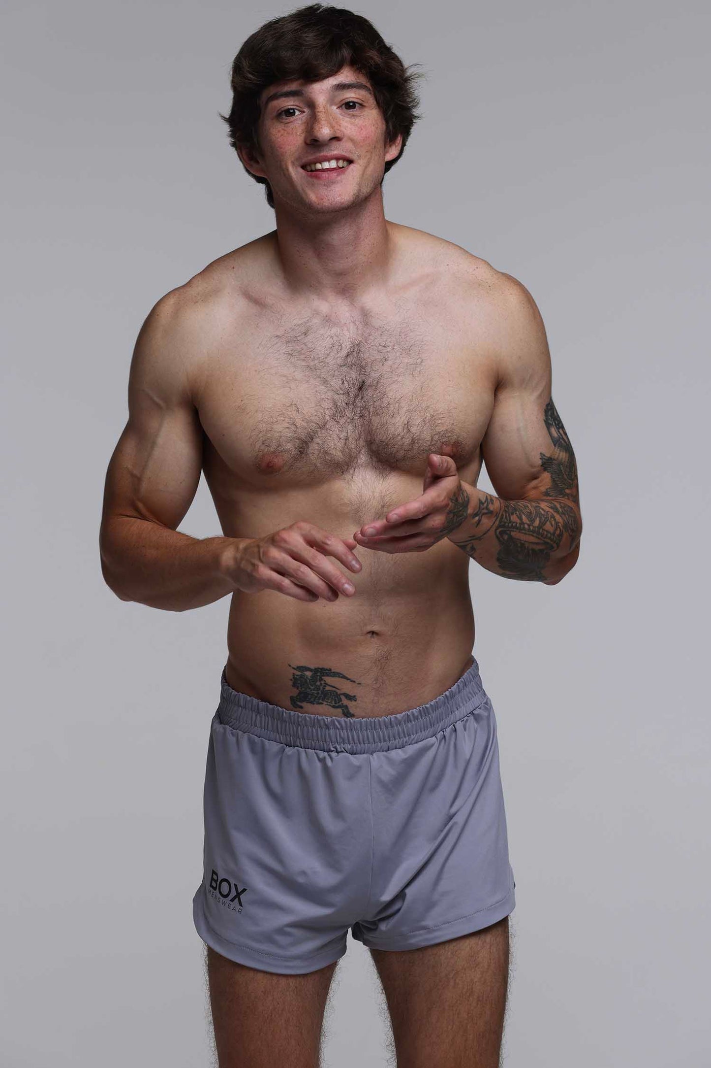 Compound Jock Shorts - Grey - boxmenswear - {{variant_title}}